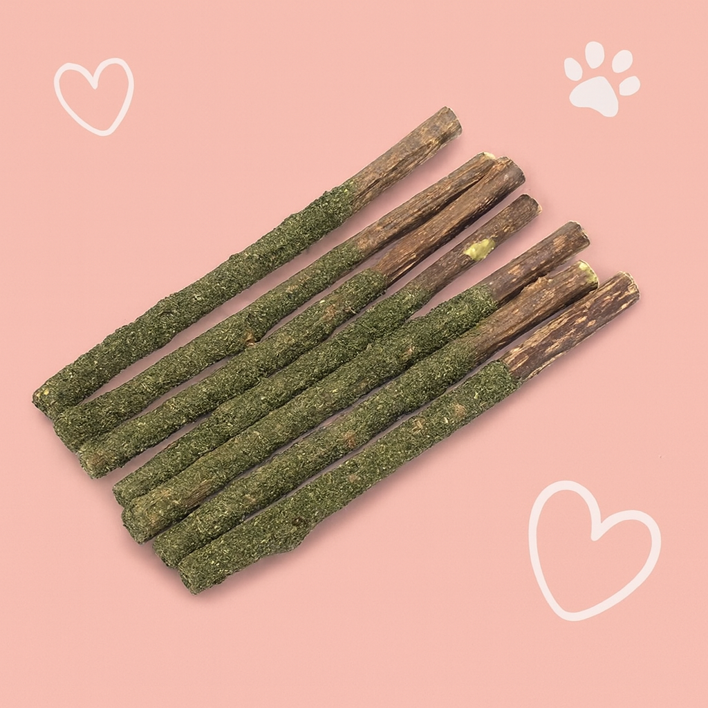 catnip coated silvervine sticks (6 packs)