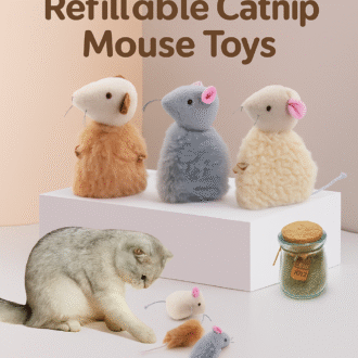 reusable catnip mouse (3 packs)